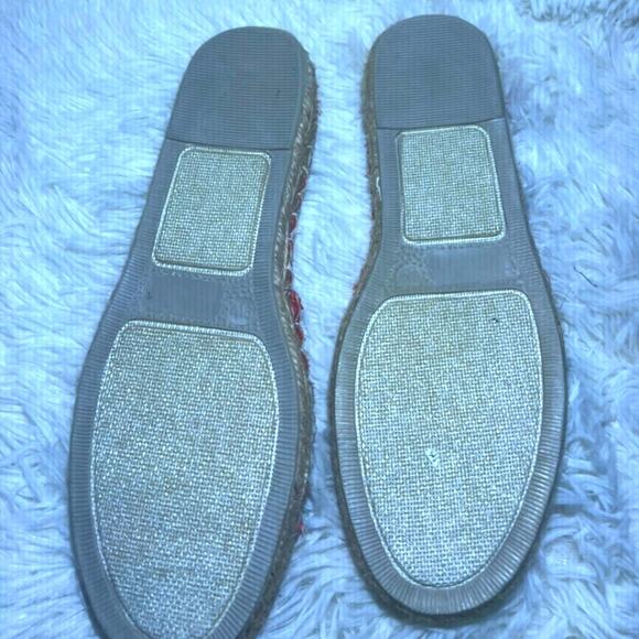 Lane Bryant Women's Flats Shoes Striped Multicolored Open Toe Size 9W - Picture 5 of 6